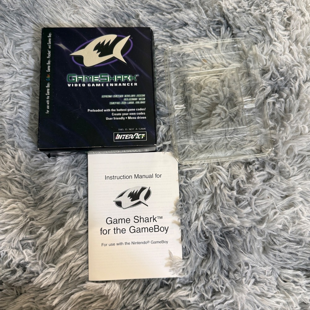 InterAct GameShark GameBoy Color Pocket Original Box Manual Tray SV-924GBC V2.1